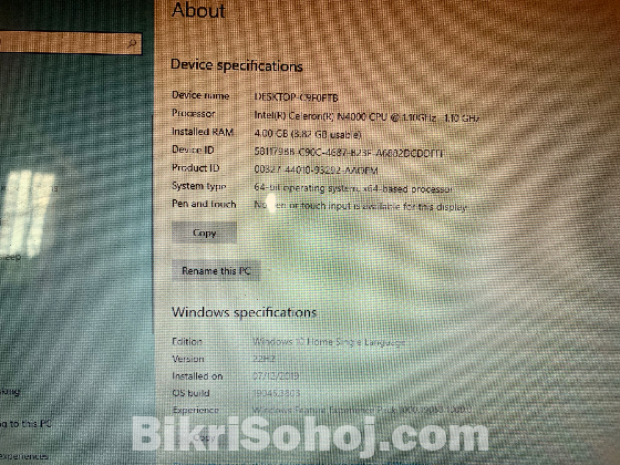 Hp laptop sell Hobe savar